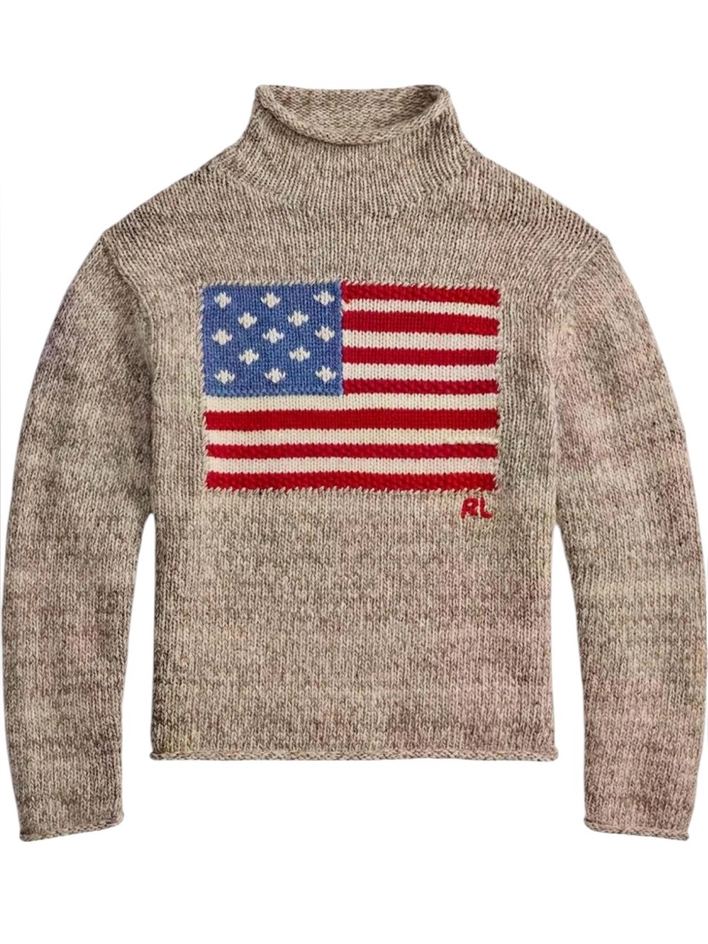 Polo Ralph Lauren American Flag Turtleneck Sweater - Picture 2 of 8